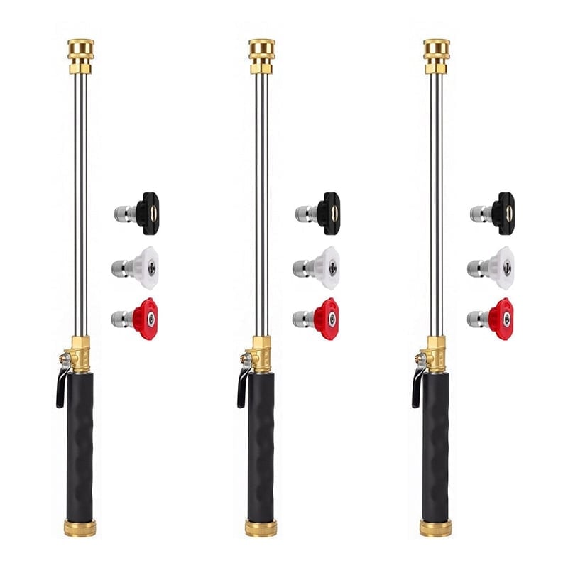 Professional Three-Nozzle Power-Boosting Garden Hose High-Pressure Was - 3 Sets