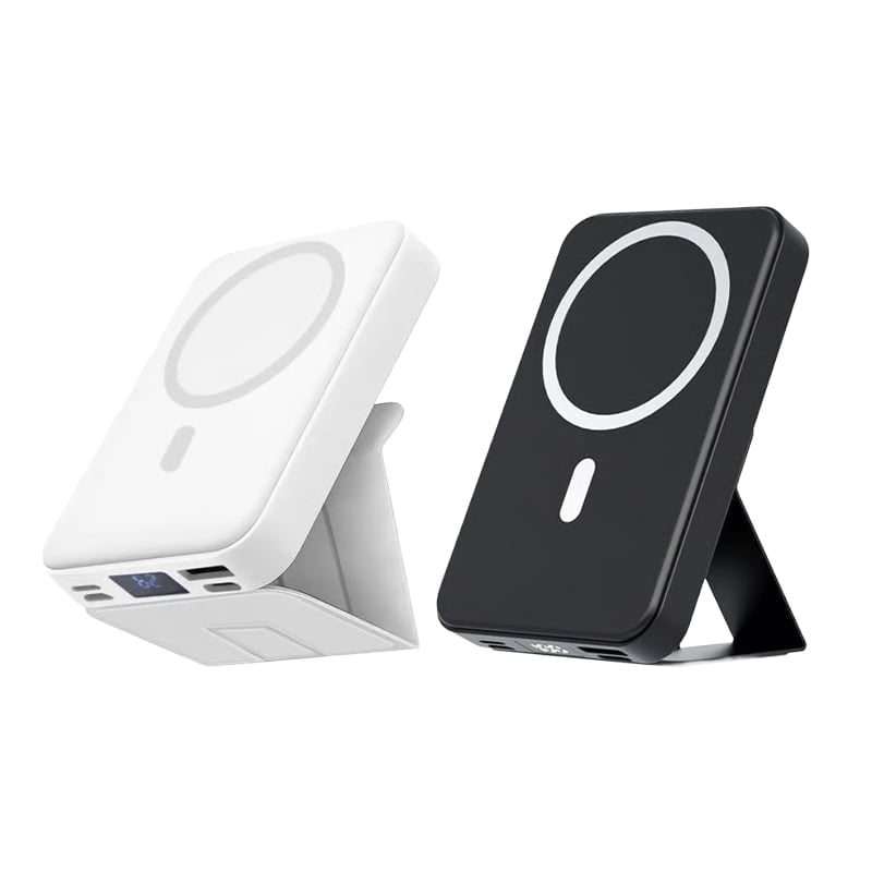 📶Wireless Portable Magnetic Power Bank - black + white