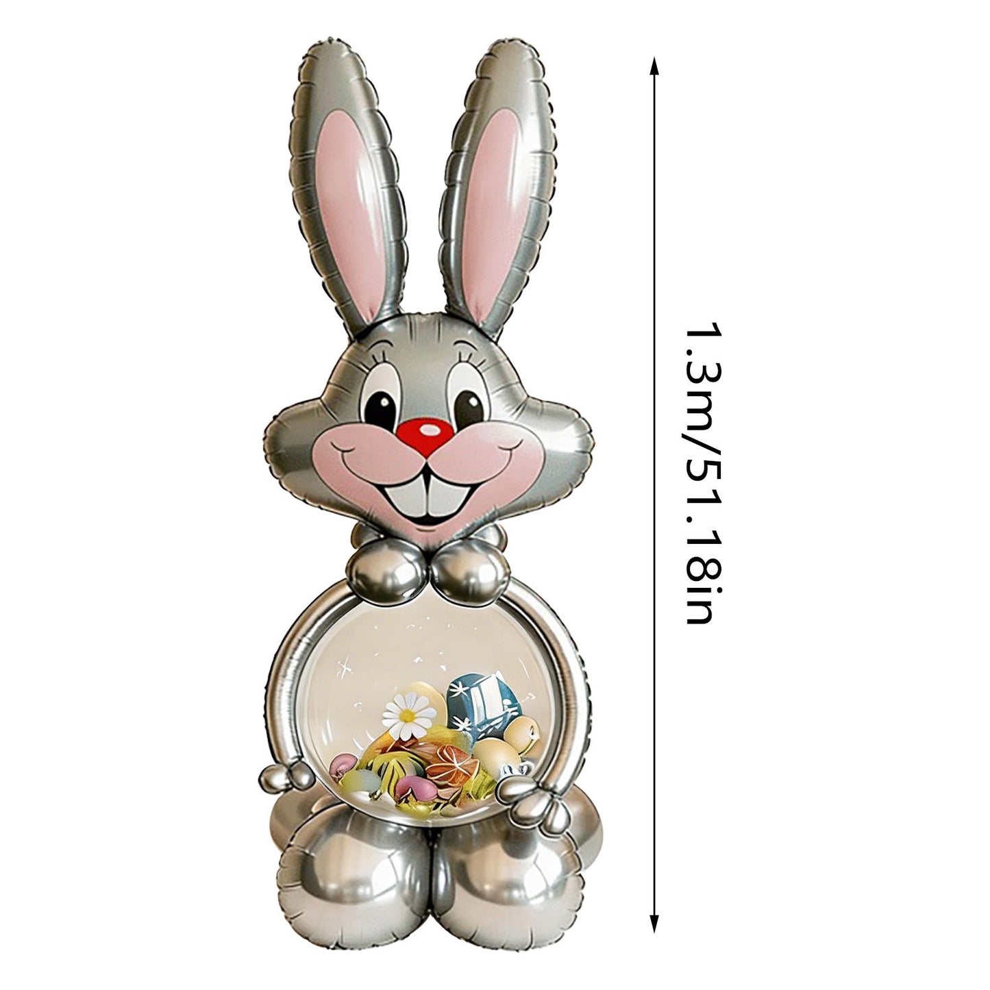 Easter Bunny Balloon Set - Gray