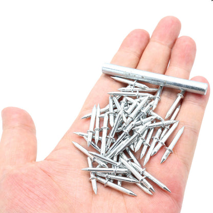 SecureHold™ Double-Head Nails — Snap in Flawless, Drill-Free Perfection Every Time