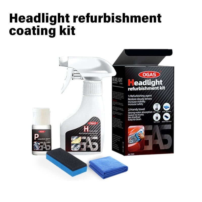 🚗Headlight Restoration Spray - Set 180ML plus coating 10ML