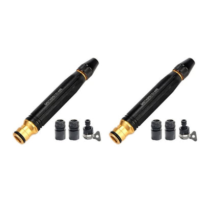 Heavy Duty Adjustable Twist Hose Nozzle Jet Sweeper Nozzle - 2 sets