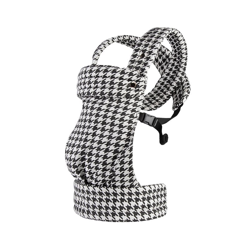 Ergonomic Baby Carrier - Black and White Houndstooth
