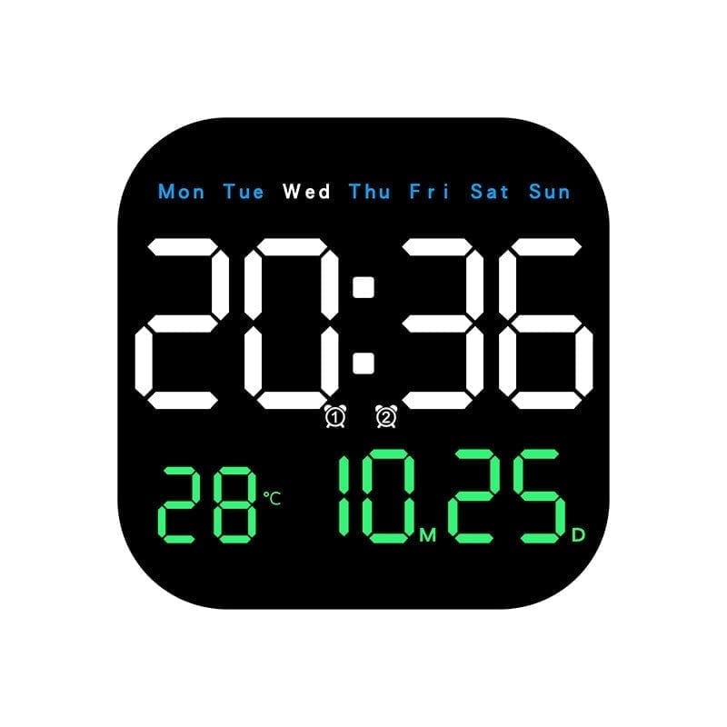 Hangable freestanding square clock - Three-color film