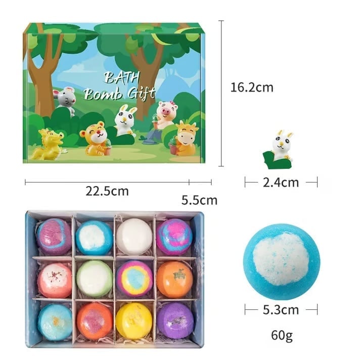 Easter Bunny & Animal Surprise Bath Bombs (12 Pack)