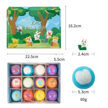 Easter Egg Bath Bombs - Easter Bunny & Animal Surprise Bath Bombs (12 Pack)
