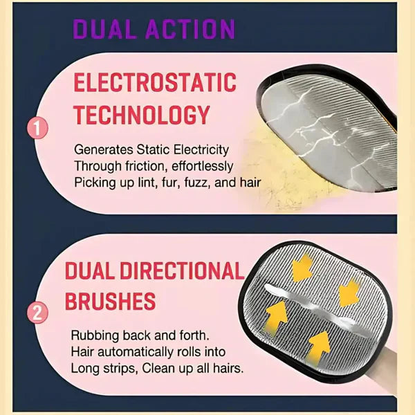 FluffBuster - Electrostatic Pet Hair Removal Tool
