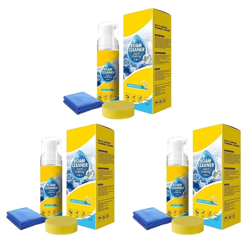 3 sets（1050g+3 Sponges +3 cleaning clothes）