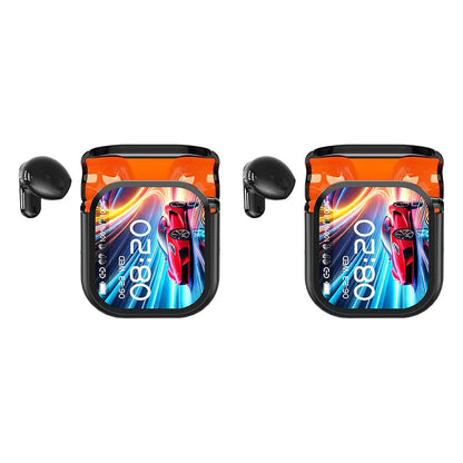 HD color screen, intelligent noise reduction, AI translation headphone - Black*2