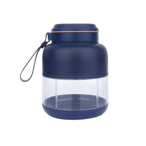 Portable Wireless Juicer Cup - blue, 800ml