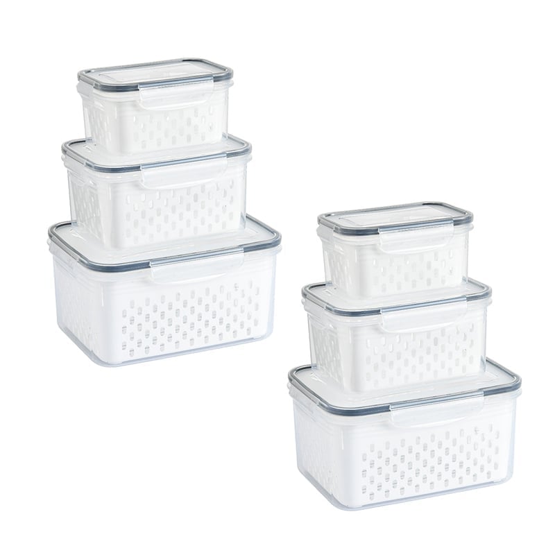 Food Storage Containers - Three-piece (850ML+1750ml+3300ml)*2