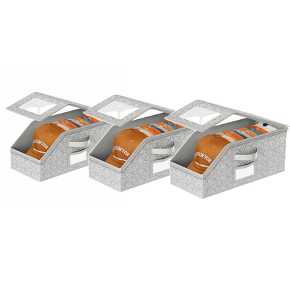 📦 Foldable Multifunctional Hat Storage Case - Grey, 3 PCS