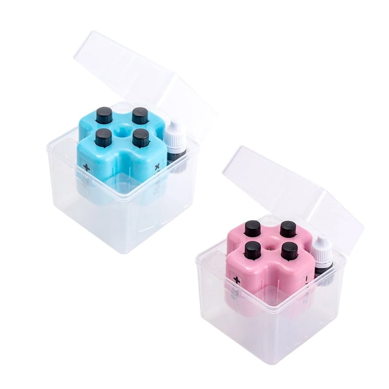 4-in-1 Math Practice Roller Stamp Set - Pink + Blue