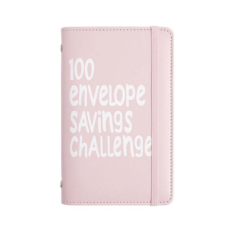 100 Envelope Savings Challenge Binder - 💖📒Pink