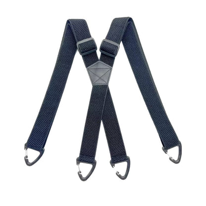 👔 4 Clip Adjustable Suspenders for Men - New Arrival Navy Blue X-Shaped