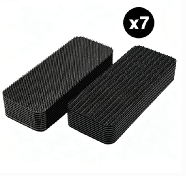 Hook and Loop Tape Sticky Back Double-Sided Command Adhesive Strip - 70 Pairs (1 x 4in)