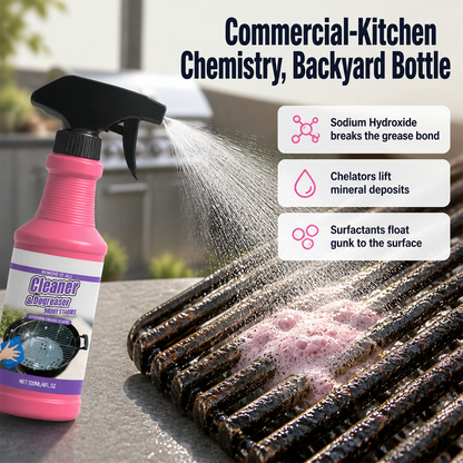 FlameForce™ — Lift Burnt-On Grease Off Your Grill in Two Minutes