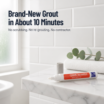 AquaShield™ — Cover Stained Grout in Minutes Without Re-Grouting or Scrubbing